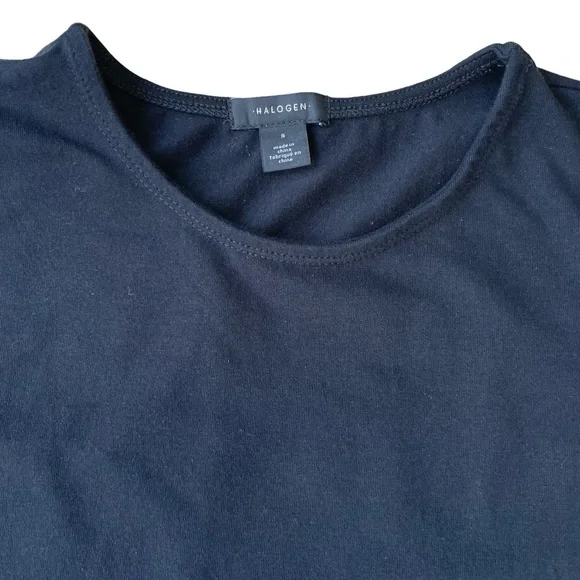 Halogen Black Crew Neck Tank Top - Classic Essential - Size Small - Picture 4 of 10